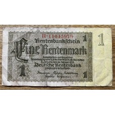 ALEMANIA 1937 BILLETE DE 1 RENTENMARK